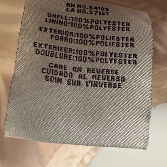 Levi’s faux suede Moto jacket in sand beige size medium - Picture 7 of 8